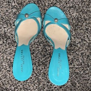 Marc Jacobs Tiffany blue & pearl heels